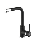 Paulmark Honner Смеситель для кухни с поворотным изливом, цвет: черный Ho212018-BLM