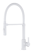Paulmark Halt Смеситель для кухни с гибким изливом, цвет: белый матовый Ha214021-WH