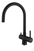 Paulmark Heller Смеситель для кухни с возможностью подключения фильтра, цвет: черный He213218-BLM