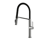 Paulmark Barrel Смеситель для кухни с гибким изливом, цвет: брашированная сталь Ba214029-BS