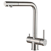 Paulmark Skalen Смеситель для кухни с возможностью подключения фильтра, цвет: брашированная сталь Sk213020-BS