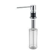 Paulmark Kraft Дозатор для жидкого мыла встраиваемый, латунь, цвет: черный D003-BLM