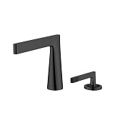 Boheme Duo Смеситель для раковины на 2 отверстия, без д/к,  излив 18,6 см, цвет: shine gun metall 161-SGM