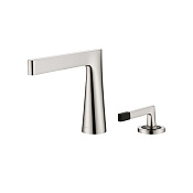 Boheme Duo Смеситель для раковины на 2 отверстия, без д/к,  длина излива 18,6 см, цвет: nickel brush 161-NB