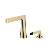 Boheme Duo Смеситель для раковины на 2 отверстия, без д/к,  длина излива 18,6 см, цвет: gold 161-G