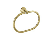 Cezares Liberty Полотенцедержатель кольцевой 24,5 см, подвесной, цвет: золото брашированное CZR-F-8985-BORO1