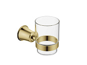 Cezares Liberty Стакан с держателем, подвесной, стекло, цвет: золото брашированное CZR-F-8986-BORO1