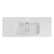 Cezares Duet Раковина накладная 80x46 см, с переливом, с 1 отверстием, цвет: белый глянцевый CZR-NAT-80-LVB