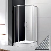 Cezares Molveno Душевой уголок 90,5x90x195h см, стекло рифленное 6 мм, цвет: хром MOLVENO-R-2-90-P-Cr