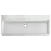 Cezares Molveno 46 Раковина накладная 100x46,5 см, с переливом, с 1 отверст., цвет: белый глянцевый CZR-MIL-100-LVB