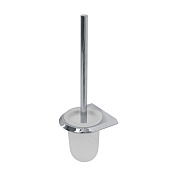 Cezares Liner Ершик для унитаза подвесной, колба из матового стекла, цвет: хром LINER-TBS-V-01