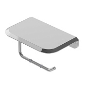 Cezares Liner Держатель туалетной бумаги подвесной с полкой, цвет: хром LINER-PHM-01