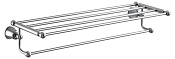 Cezares Liberty Полка для полотенец с держателем 65x22 см, подвесная, цвет: хром CZR-F-8980