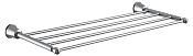 Cezares Liberty Полка для полотенец с держателем 65x22 см, подвесная, цвет: хром CZR-F-8983