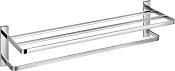 Cezares Maxima Полка для полотенец с держателем 62x21 см, подвесная, цвет: хром CZR-F-8910