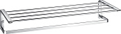 Cezares Ultima Полка для полотенец с держателем 62x25,2 см, подвесная, цвет: хром CZR-F-8925