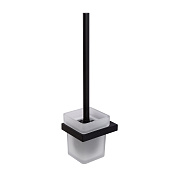 Cezares Slider Ершик для унитаза подвесной, колба из матового стекла, цвет: черный матовый SLIDER-TBS-V-NOP