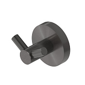 Cezares Relax Крючок для полотенец двойной, подвесной, цвет: оружейная сталь RELAX-HKD-GM