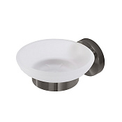 Cezares Relax Мыльница подвесная, чаша из матового стекла, цвет: оружейная сталь RELAX-SODS-GM