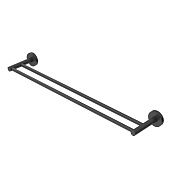 Cezares Relax Полотенцедержатель двойной 65,5 см, подвесной, цвет: черный матовый RELAX-THD-65-NOP