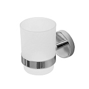 Cezares Relax Стакан с держателем, подвесной, матовое стекло, цвет: хром RELAX-TUMS-01