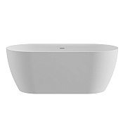Cezares Relax Ванна из Solid Surface отдельностоящая 150x75 см, с щель. перел., цвет: белый матовый CZR-RELAX-150-75-57-SSB