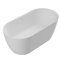 Cezares Relax Ванна из Solid Surface отдельностоящая 150x75 см, с щель. перел., цвет: белый матовый CZR-RELAX-150-75-57-SSB