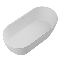 Cezares Relax Ванна из Solid Surface отдельностоящая 150x75 см, с щель. перел., цвет: белый матовый CZR-RELAX-150-75-57-SSB