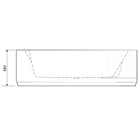 Cezares Plane Duo Торцевая панель для ванны правая 142 см, цвет: белый глянцевый PLANE_DUO-145-SP-R-W37