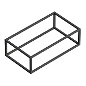 Cezares Cadro Консоль под раковину подвесная 80х46х30h см, одноярусная, цвет: черный матовый CADRO-80/46/30-1C-SO-MET-ST