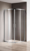 Cezares Momento Душевой уголок 80,5x80,5x195h см, прозрачное стекло 6 мм, цвет: хром MOMENTO-R-2-80-C-Cr