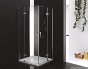 Cezares Bergamo Душевой уголок 90x90x195h см, прозрачное стекло 6 мм, цвет: хром BERGAMO-W-A-2-90-C-Cr