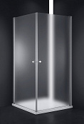 Cezares Elena Душевой уголок 80x80x195h см, рифленое стекло 6 мм, цвет: хром ELENA-W-A-2-80-P-Cr
