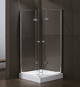 Cezares Elena Душевой уголок 80x90x195h см, прозрачное стекло 6 мм, цвет: хром ELENA-W-ASH-2-80/90-C-Cr