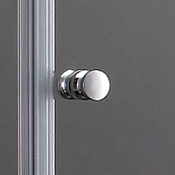 Cezares Elena Душевая дверь распашная 235,4x195h см, прозрачное стекло 6 мм, цвет: хром ELENA-W-B-22-240-C-Cr