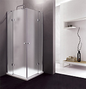 Cezares Verona Душевой уголок 100x100x195h см, рифленое стекло 6 мм, цвет: хром VERONA-W-A-2-100-P-Cr