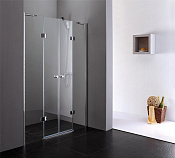 Cezares Verona Душевая дверь распашная 195,4x195h см, прозрачное стекло 6 мм, цвет: хром VERONA-W-B-22-200-C-Cr