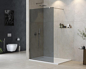 Cezares Liberta Душевая перегородка 110x195h см, тонированное стекло 8 мм, цвет: хром LIBERTA-L-1-110-120-GR-Cr