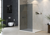 Cezares Liberta Душевая перегородка 120x195h см, тонированное стекло 8 мм, цвет: хром LIBERTA-L-1-120-GR-Cr