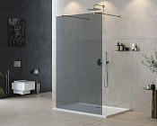 Cezares Liberta Душевая перегородка 120x195h см, тонированное стекло 8 мм, цвет: хром LIBERTA-L-2-120-120-GR-Cr