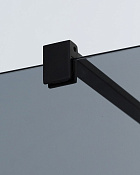 Cezares Liberta Душевая перегородка 90x195h см, тонированное стекло 8 мм, цвет: черный матовый LIBERTA-L-2-90-GR-NERO