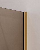 Cezares Slider Душевой уголок 100-110x100-110x195h см, тонированное стекло 8 мм, цвет: браш. золото SLIDER-A-2-100/110-BR-BORO