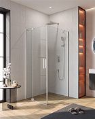 Cezares Slider Душевой уголок 70-80x100x195h см, прозрачное стекло 8 мм, цвет: хром SLIDER-AH-1-100-70/80-C-Cr