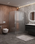 Cezares Molveno Душевой уголок 122x90x195h см, рифленое стекло 6 мм, цвет: хром MOLVENO-AH-11-120/90-P-Cr