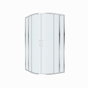 Cezares Molveno Душевой уголок 120,5x110,5x195h см, рифленое стекло 6 мм, цвет: хром MOLVENO-RH-22-120/110-P-Cr