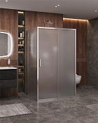 Cezares Molveno Душевой уголок 107x90x195h см, рифленое стекло 6 мм, цвет: хром MOLVENO-AH-12-110/90-P-Cr