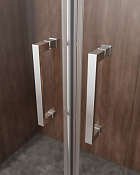 Cezares Molveno Душевой уголок 177x80x195h см, прозрачное стекло 6 мм, цвет: хром MOLVENO-AH-2/2-180/80-C-Cr-IV