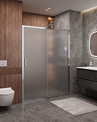 Cezares Molveno Душевая дверь раздвижная 152x195h см, рифленое стекло 6 мм, цвет: хром MOLVENO-BF-1-150-P-Cr