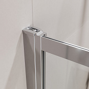 Cezares Slider Шторка на ванну 100x145h см, прозрачное стекло 6 мм, цвет: хром SLIDER-FIX-VF-11-100/150-C-Cr