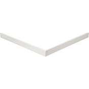 Cezares Tray Экран для поддона из алюминия 90x10h см, цвет: белый TRAY-AS-AH-140/90-100-SCR